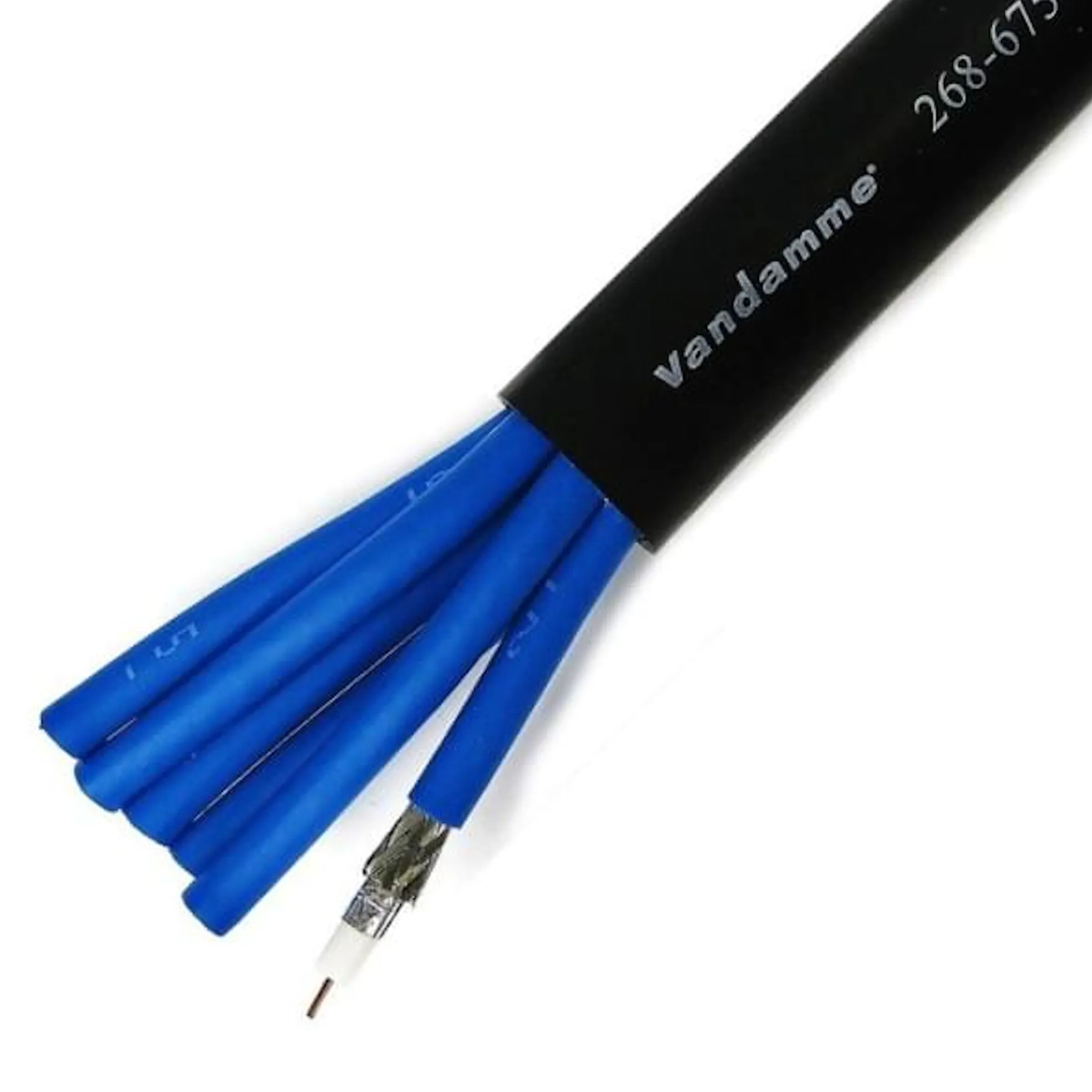 Van Damme HD Vision 6 way Flexible Multicore COAX 75 Ohm