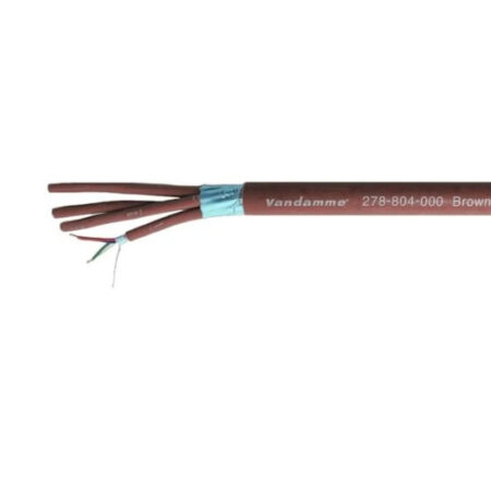 Van Damme Install Grade Brown Series Ecoflex Starquad LSZH Multicore 4 Pair